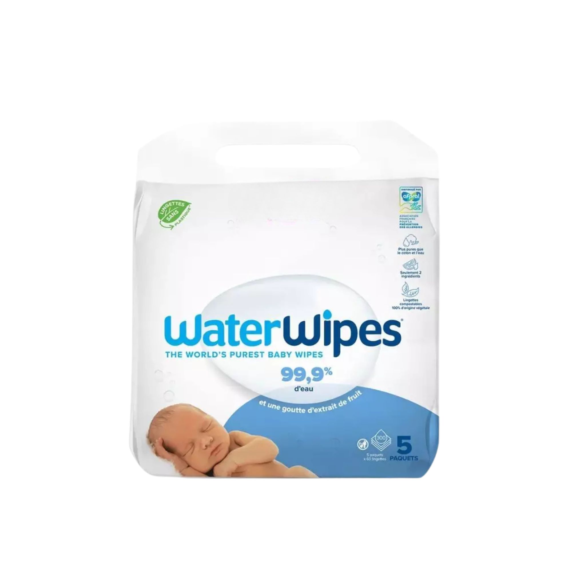 Waterwipes Lot de 4 x 60 Lingettes