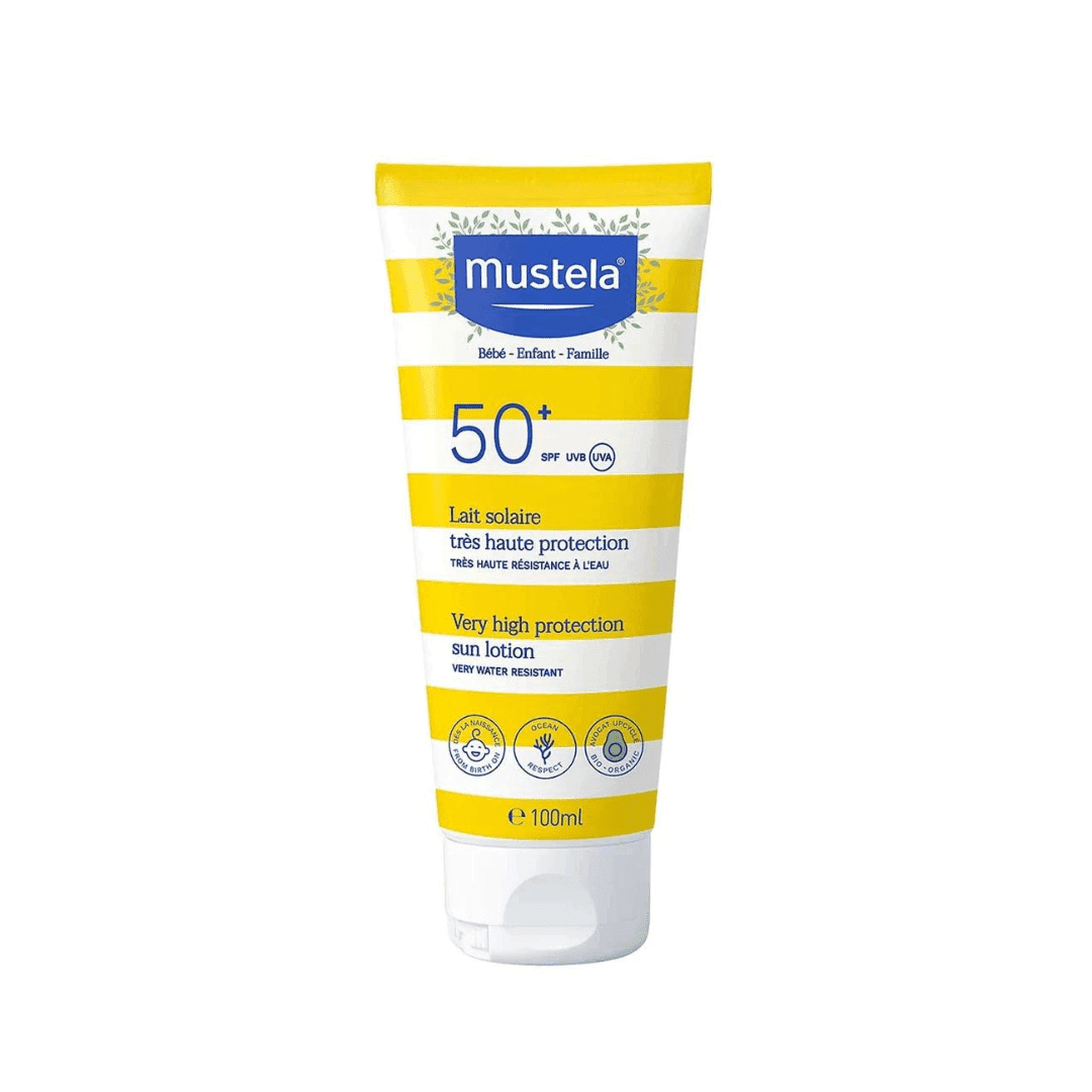 MUSTELA LAIT SOLAIRE SPF50+ TRES HAUTE PROTECTION 100ML