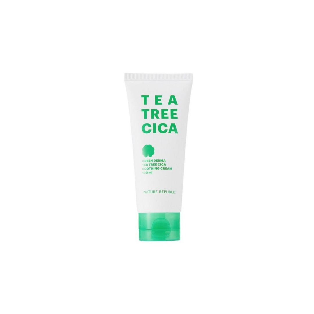 NATURE REPUBLIC GREEN DERMA TEA TREE CICA SOOTHING CREAM