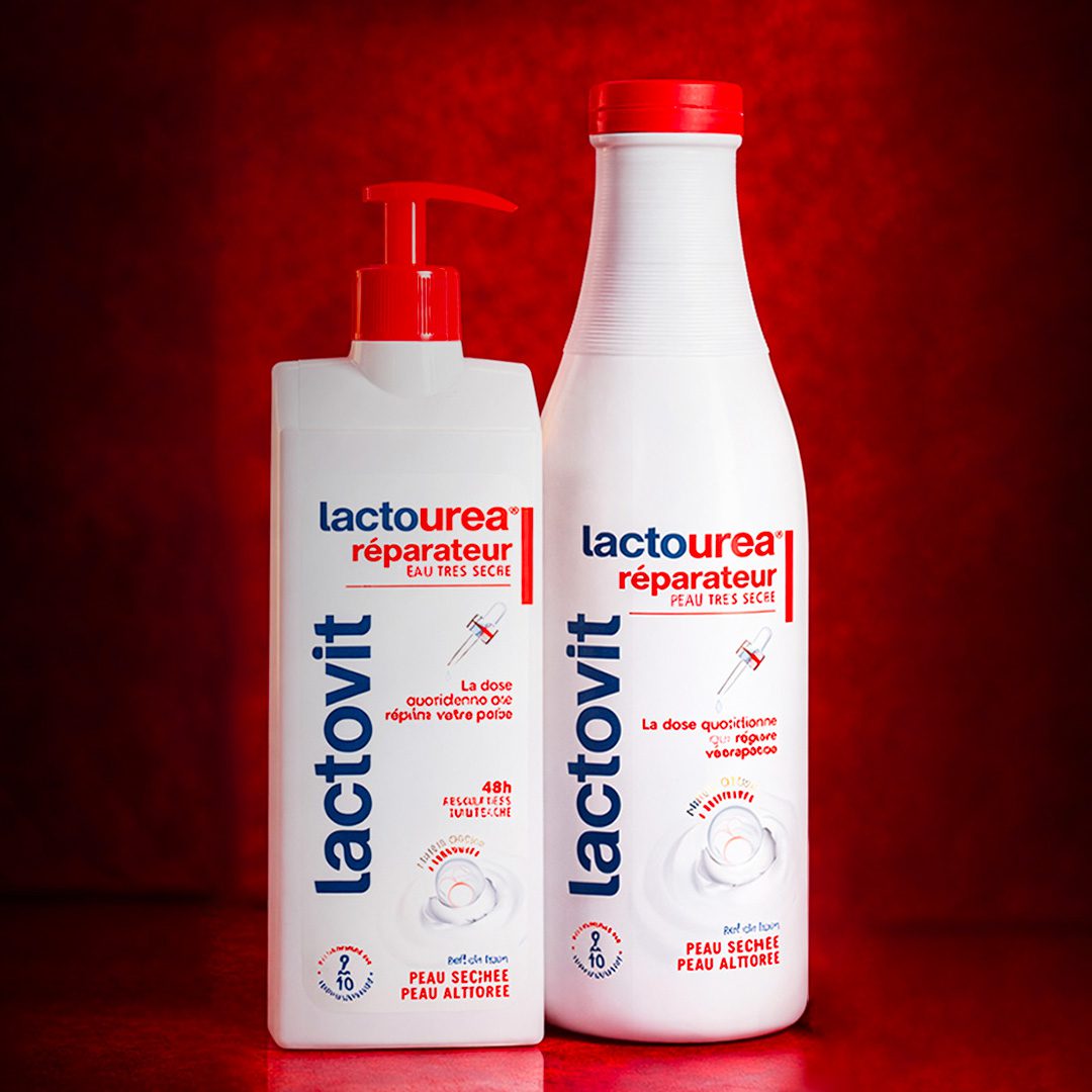 PACK LACTOVIT GEL DOUCHE REPARATEUR 600ML + LOTION REPARATRICE 400 Ml