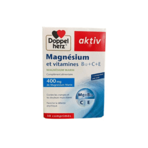 DOPPELHERZ AKTIV MAGNESIUM ET VITAMINES B12+C+E 30 COMPRIMES