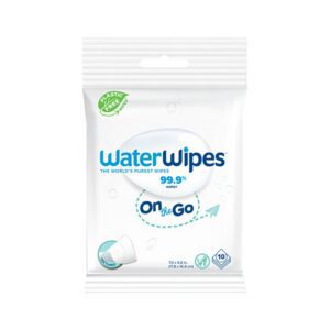 WaterWipes Format Voyage – 10 Lingettes Ultra-Pures