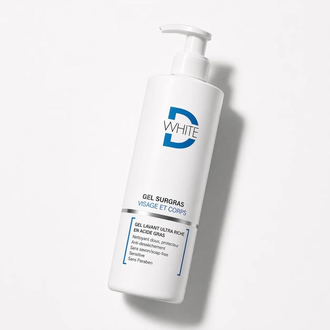 D-WHITE GEL DOUCHE SURGRAS VISAGE ET CORPS - TOUT TYPE DE PEAU 400 ML