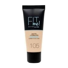MAYBELLINE FIT ME FOND DE TEINT LIQUIDE MATTE + PORELESS 30ML 105 NATURAL IVORY