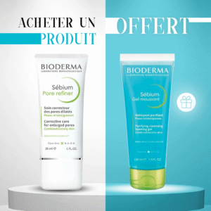 Bioderma Coffret Sébium Pore Refiner 30ml + Sébium Gel Moussant 100ml Offert